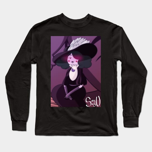 ECLIPSA QUEEN OF DARKNESS Long Sleeve T-Shirt by Sagurin